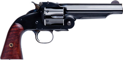 Cimarron No. 3 American 1st Model .44 S&W Revolver - 5" Barrel, Blued Finish, Walnut Grip
