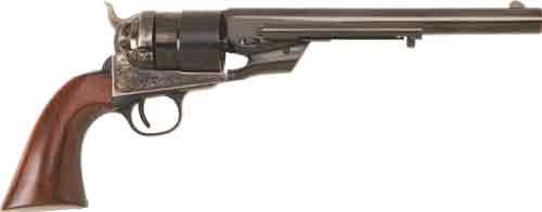 Cimarron 1860 Richards-Mason Type II .38 Special Revolver, 8" Barrel, Case Colored/Blued Finish, Walnut Grip