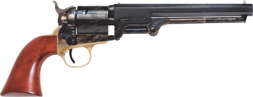 Cimarron 'Man With No Name' .38 Special 7.5" Revolver, Case Hardened/Blued Finish, Walnut Grip
