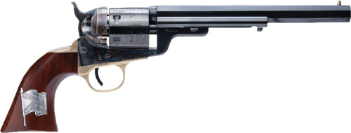 Cimarron 1851 Richards-Mason CSA Flag .38 Special 7.5" Case-Hardened/Blued Revolver with Walnut Grip