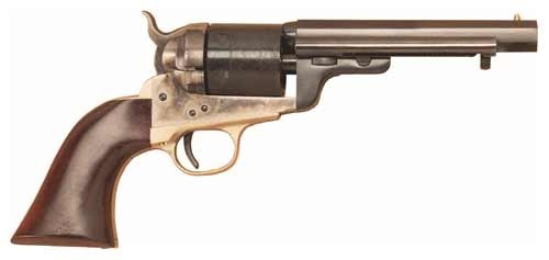 Cimarron 1851 Richards-Mason .38 Special 5.5" Revolver, Case Hardened/Blued Finish, Walnut Grip