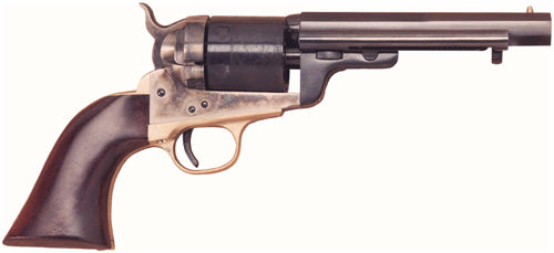 Cimarron 1860 Richards-Mason .38 Special 5.5" Revolver, Case Hardened/Blued Finish, Walnut Grip