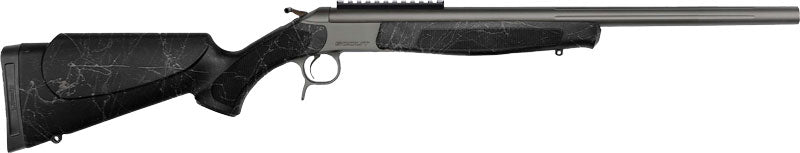 CVA Scout TD 350 Legend 20" Rifle with Rail, Tungsten/Black Webbing