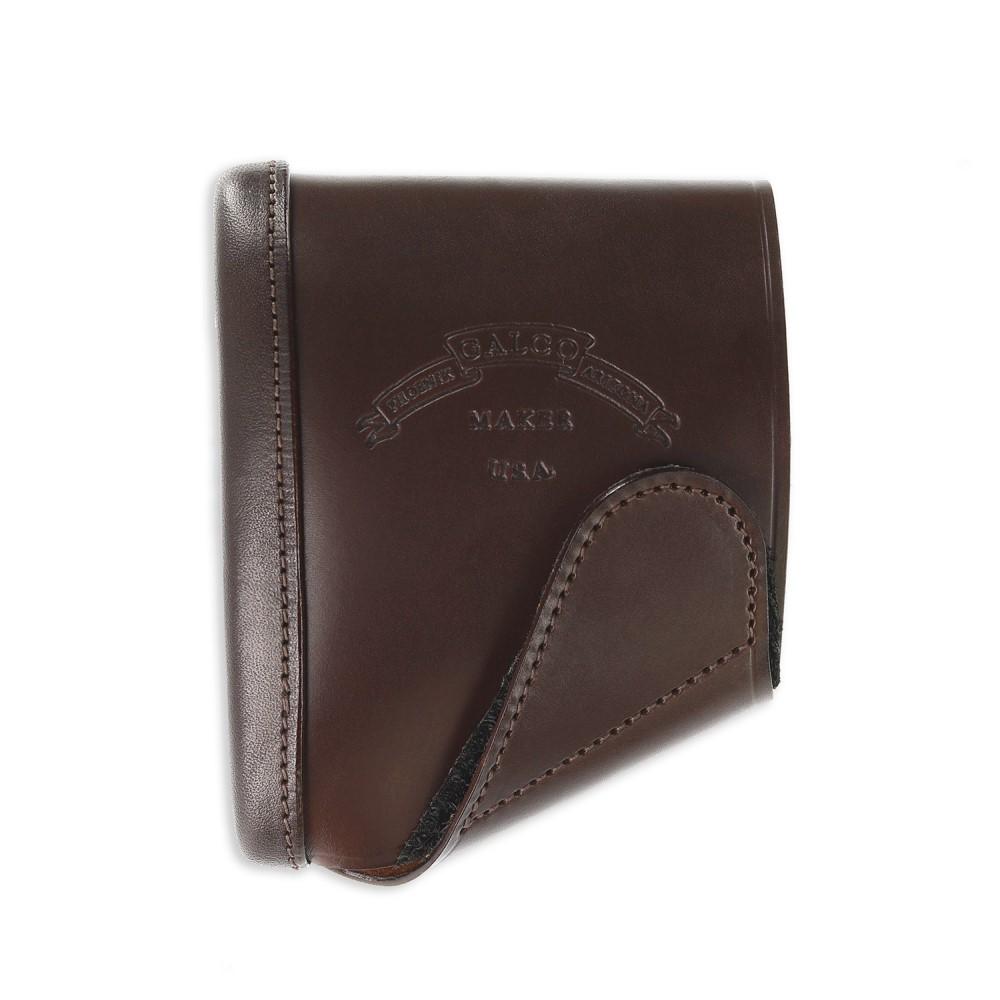 Galco Dark Havana Brown Leather Slip-On Recoil Pad Ambi Small