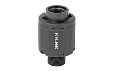 Gemtech 12201 22 QDA Universal Rimfire Silencer Adapter, 1/2-28, 22LR/22 Mag, Black, Includes Mount and Wrench