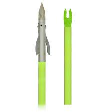 Muzzy Iron 2-Blade Bowfishing Arrow with Chartreuse Shaft 32in