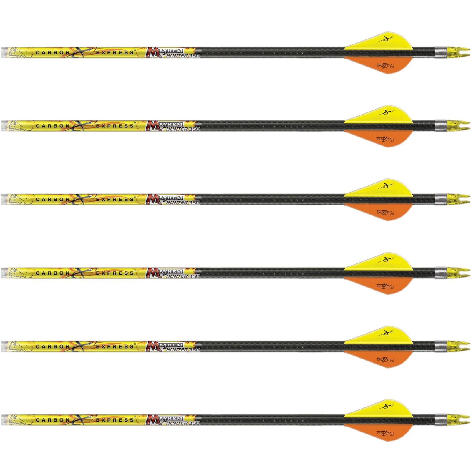 Carbon Express Mayhem Carbon Crossbow Bolts Pack of 6