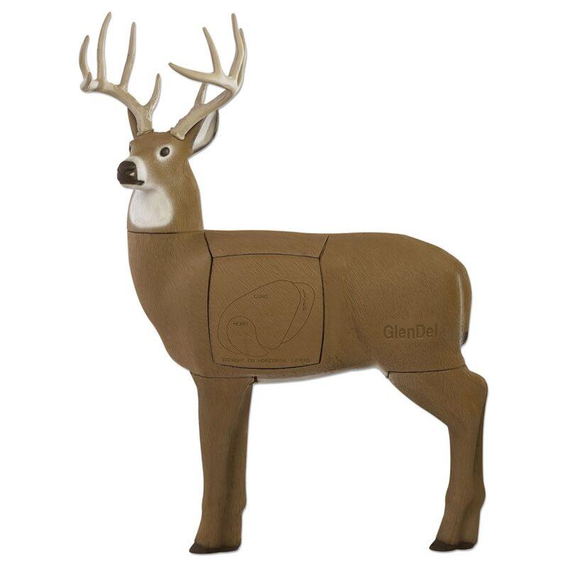 GlenDel Full-Rut Buck 3D Deer Archery Target with 4-Sided Insert