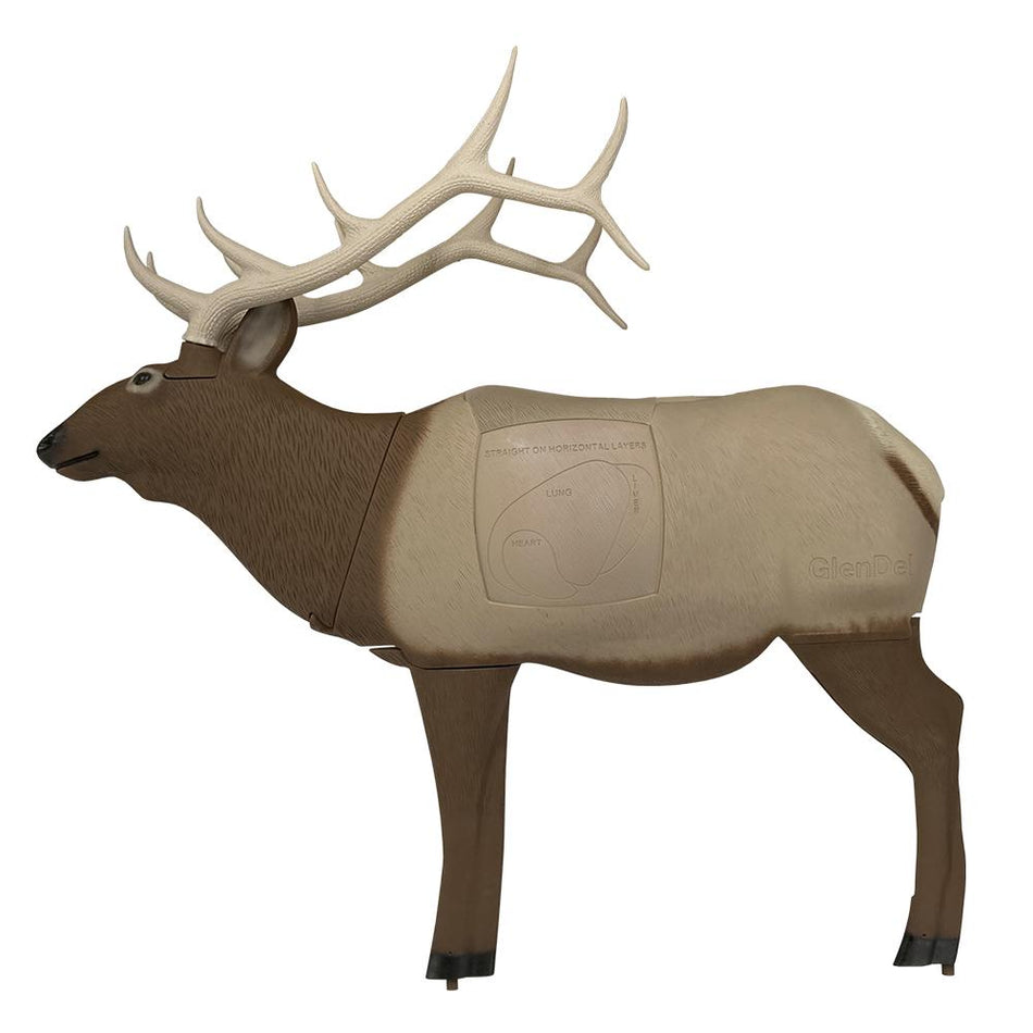 GlenDel Half Scale Elk 3D Bowhunting Target with PolyFusion Core