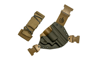 GunfightersINC KN-REDHK-040221 Kenai Chest Holster Ruger Redhawk Super Redhawk Gray Shell Coyote Harness Right Hand