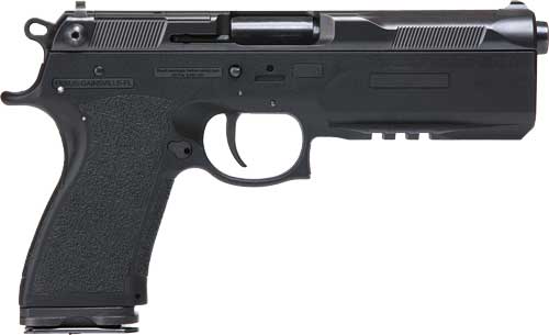 FK Brno 7.5 FK Pistol, 14+1 Capacity, 5.3" Barrel, Polymer Frame, Black Steel Slide Cut