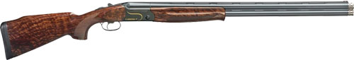 FAIR Carrera V 12 Gauge O/U Shotgun, 28" Vent Rib Barrel, Wood/Black Receiver, Gold Monte Carlo Stock