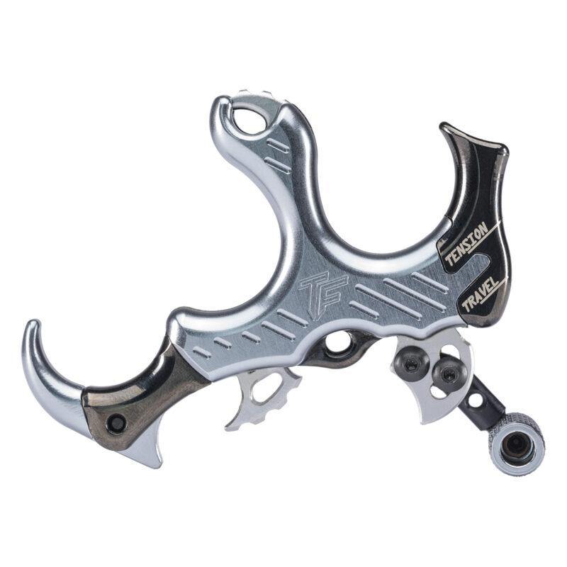 Tru-Fire Synapse Double-Sear Thumb Bow Release Silver Weighted Brass Handle