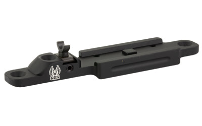 GG&G Beretta 1301 Shotgun Aimpoint Micro Optic Rail Mount with Ghost Ring, Matte Black