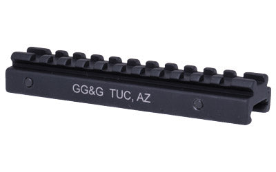 GG&G AR-15/M16 Optical Mounting Rail Riser, Picatinny, Matte Black Finish GGG-1002