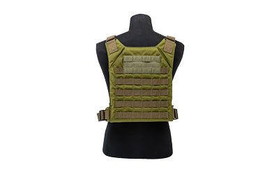 Grey Ghost Gear Minimalist Plate Carrier, Fits 10x12 Hard Plates or Large ESAPI, MOLLE/PALS Webbing, Adjustable Shoulder Straps, Olive Drab Green