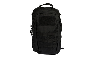 Grey Ghost Gear Mod 1 Lightweight Assault Backpack, Black Nylon, Large Main Compartment, Side Entry Pocket, Modular Webbing 6015-2
