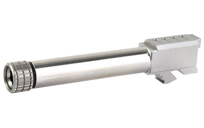 Grey Ghost Precision 9mm Threaded Match Barrel for Glock 19 Gen3-4, 416R Stainless, Uncoated