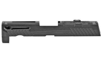 Grey Ghost Precision Sig P320 Compact Stripped Slide, Leupold DPP/Trijicon RMR Compatible, V1 Pattern, Black DLC, GGP320-C-BLK-1