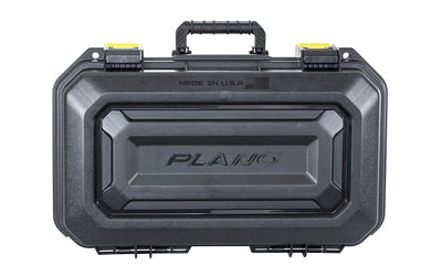 Plano AW2 XL 2-Pistol Hard Case, 18"x10"x5", Pluck-to-Fit Foam, Black/Yellow PLA118XL