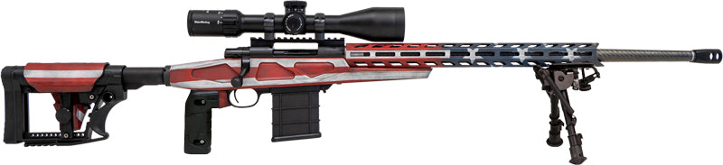 Howa Flag Chassis .308 Win USA Flag 24" Threaded Rifle with Scope