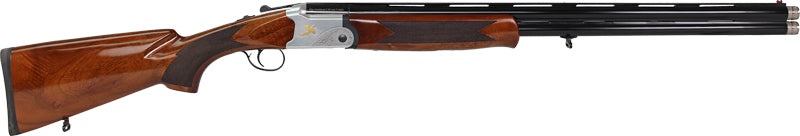 Iver Johnson 600LW Over/Under 12 Gauge 26in Vent Rib Silver Black Walnut