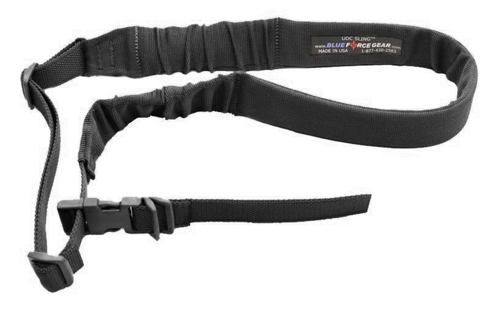 Blue Force Gear 1-Point Bungee Padded Sling Push Button Black
