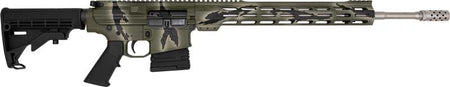 GLFA AR-10 Rifle 6.5 Creedmoor 20-Inch Stainless Barrel 10-Shot Pursuit Green Camo