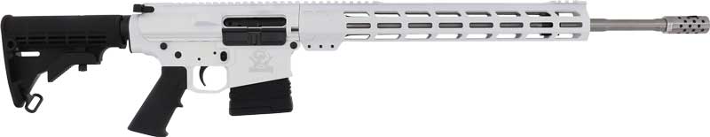 GLFA AR10 RIFLE 6.5CM 20" S/S BBL 10-SHOT WHITE
