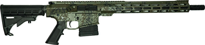 GLFA AR10 Rifle .308 Bundle 16in w/ 5 Knives - Lichen Green