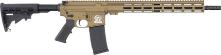 GLFA AR-15 Left-Hand Rifle .223 Wylde 16" Nitride Barrel Bronze