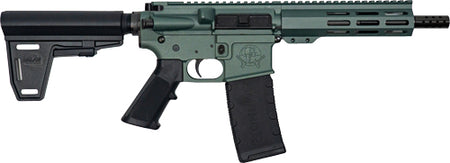 GLFA AR-15 Pistol with Brace, .223 Wylde, 7.5" Nitride Barrel, Charcoal Green Finish