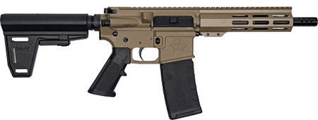 GLFA AR-15 Pistol w/ Brace, .223 Wylde, 7.5" Nitride Barrel, Flat Dark Earth Finish