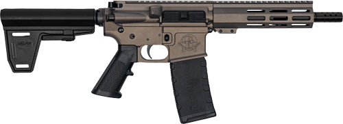 GLFA AR-15 Pistol w/ Brace, .223 Wylde, 7.5" Nitride Barrel, Tungsten Finish