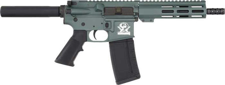 GLFA AR-15 Pistol, .223 Wylde, 7.5" Nitride Barrel - Charcoal Green Finish