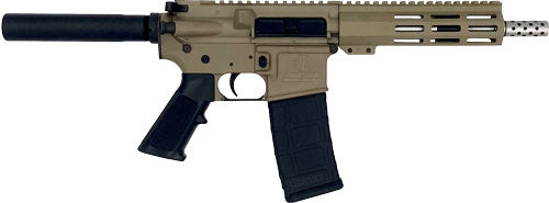 GLFA AR-15 Pistol, .223 Wylde, 7.5" Stainless Barrel - FDE Finish