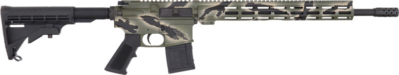 GLFA AR15 450 BUSHMASTER 18" NIT BBL PURSUIT GREEN CAMO