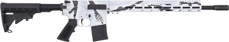 GLFA AR-15 .450 Bushmaster 18-Inch Nitride Barrel Pursuit Snow Camo Rifle