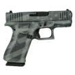 Glock 43X US Flag Distressed Gray 9mm Luger Handgun - 10rd Mags (2), 3.4in Barrel, Accessory Rail, USA Made