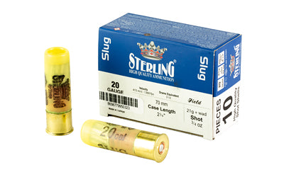 Sterling 20 Gauge Shotgun Shells Big Game Series Rifled Slug Slug 3/4 oz 2.75 in