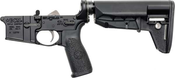 BCM AR-15 5.56mm Lower Receiver Group w/ Mod-2 SOPMOD Stock, Black