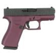 Glock 43X Glitter Slide / Black Cherry Frame 9mm Luger Handgun, 3.4" Barrel, (2) 10rd Magazines