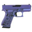 Glock 43X Mandala Purple Pearl 9mm Luger Handgun - 10rd Mags (2), 3.4in Barrel, Accessory Rail, USA Made