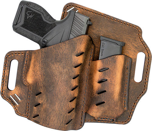 VersaCarry Guardian Right Hand OWB Holster with Flex Vent and Magazine Pouch 1911 Brown