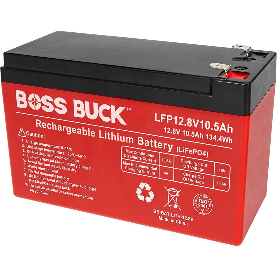 Boss Buck 12-Volt 10.5MAH Lithium Iron Phosphate Game Feeder Battery