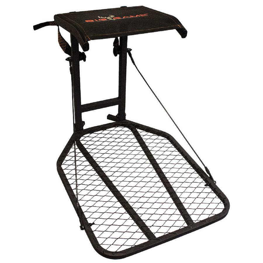 Big Game Captain Fixed Position Hang-On Treestand with Full Body Harness