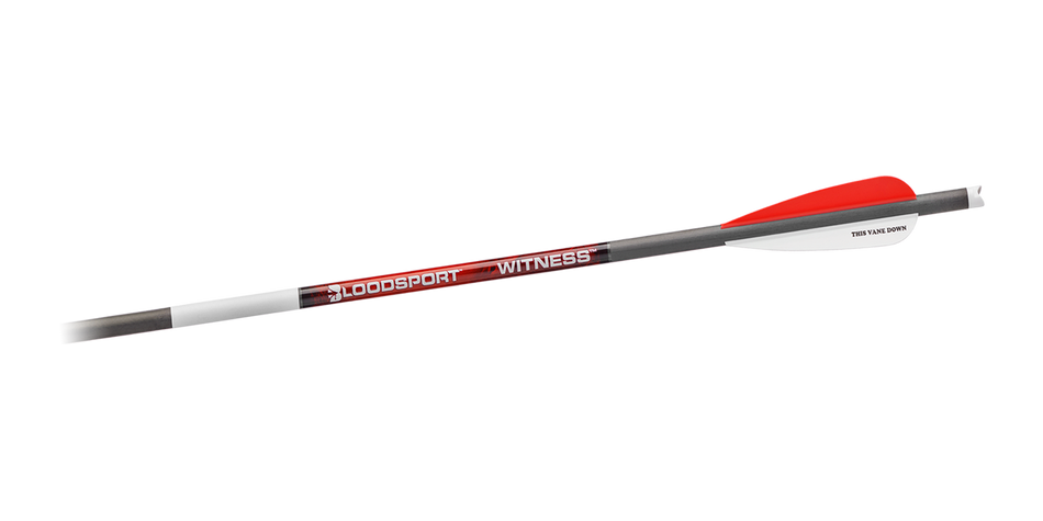 Bloodsport Witness 22" Crossbow Bolts 300 Spine Blood Ring Technology 6/pk