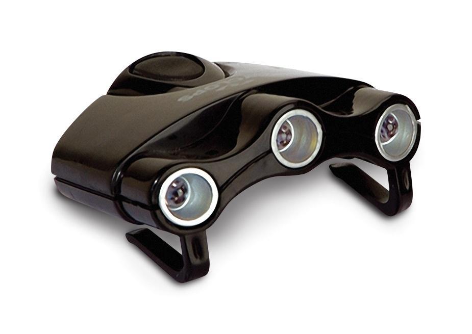 Cyclops Orion 3-LED Hat Clip Light Top-Mount Design