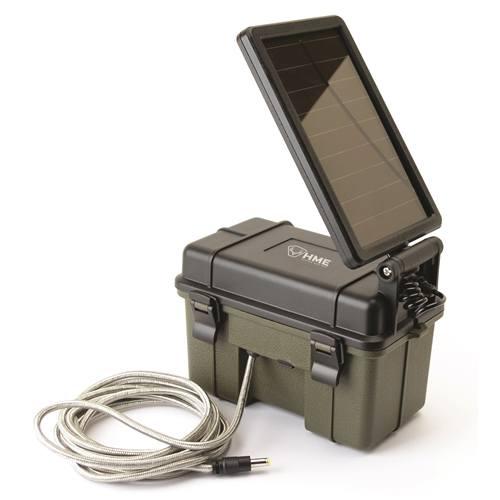 HME 12V Solar Auxiliary Power Pack for Trail Cameras with Lead Acid Battery