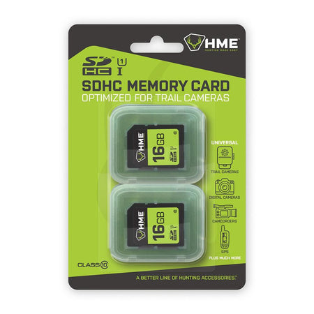 HME Hunting Made Easy 16GB SD Memory Cards 2/ct